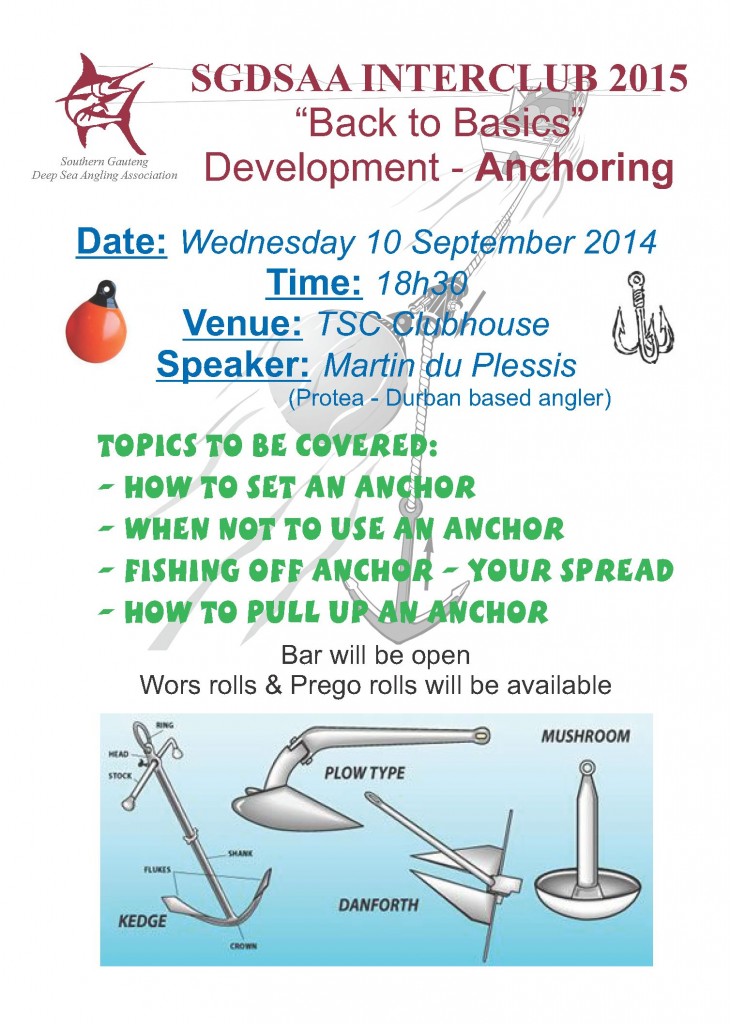 SGDSAA Development - Anchoring